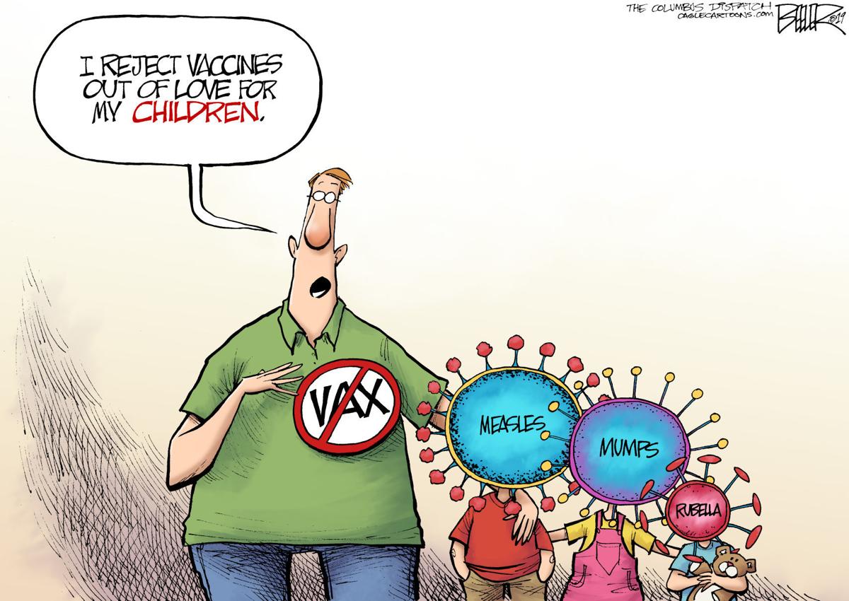 Anti-vaccination cartoon