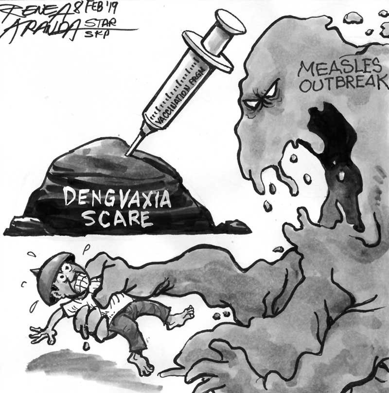 Phillipines Dengvaxia scare cartoon dengvaxia-scare